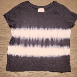 Like New Cat & Jack Navy And White Tie Dye Tee